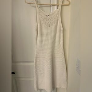 Abercrombie Kids Cream Knit Sleeveless Dress. 15/16